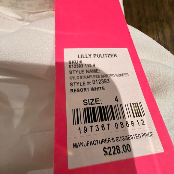 Lilly Pulitzer Strapless White Dress - Picture 3 of 3